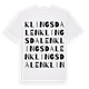 Klingsdalen ordlek t-shirt