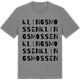 Mid Heather Gray t-shirt med Klingsmossen ordlek t-shirt