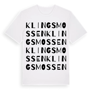 Klingsmossen ordlek t-shirt – ekologisk bomull t-shirt från Pinshirt