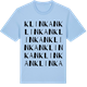 Blue Soul t-shirt med Klinkan ordlek t-shirt