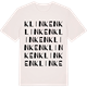 Vintage White t-shirt med Klinken ordlek t-shirt
