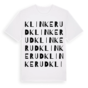 Klinkerud ordlek t-shirt – ekologisk bomull t-shirt från Pinshirt