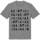 Mid Heather Gray t-shirt med Klintabacka ordlek t-shirt