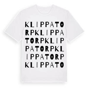 Klippatorp ordlek t-shirt – ekologisk bomull t-shirt från Pinshirt