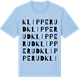 Blue Soul t-shirt med Klipperud ordlek t-shirt