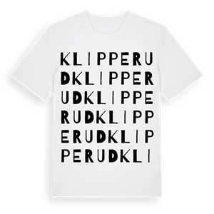 Klipperud ordlek t-shirt – ekologisk bomull t-shirt från Pinshirt