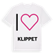 Jag älskar Klippet t-shirt stort tryck