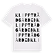 Klippträdgården ordlek t-shirt