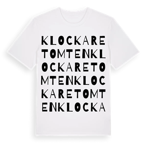 Klockaretomten ordlek t-shirt – ekologisk bomull t-shirt från Pinshirt