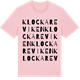 Pink Cotton t-shirt med Klockareviken ordlek t-shirt
