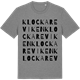 Mid Heather Gray t-shirt med Klockareviken ordlek t-shirt