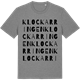 Mid Heather Gray t-shirt med Klockarringen ordlek t-shirt