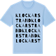 Blue Soul t-shirt med Klockarstrand ordlek t-shirt