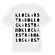 Klockarstrand ordlek t-shirt