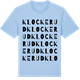 Blue Soul t-shirt med Klockerud ordlek t-shirt