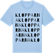 Blue Soul t-shirt med Klopparna ordlek t-shirt