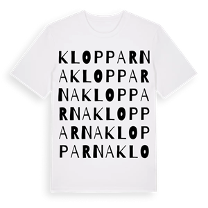Klopparna ordlek t-shirt – ekologisk bomull t-shirt från Pinshirt