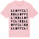 Pink Cotton t-shirt med Kloppekärr ordlek t-shirt