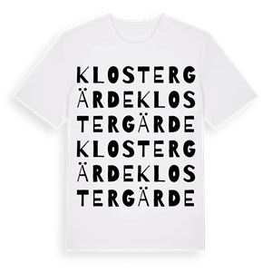 Klostergärde ordlek t-shirt – ekologisk bomull t-shirt från Pinshirt
