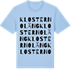 Blue Soul t-shirt med Klosternoläng ordlek t-shirt