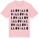Pink Cotton t-shirt med Klöva ordlek t-shirt