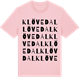 Pink Cotton t-shirt med Klövedal ordlek t-shirt