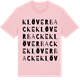 Pink Cotton t-shirt med Klöverbacke ordlek t-shirt