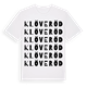 Klöveröd ordlek t-shirt
