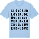 Blue Soul t-shirt med Klöverud ordlek t-shirt