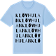 Blue Soul t-shirt med Klövhulan ordlek t-shirt