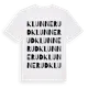 White t-shirt med Klunnerud ordlek t-shirt