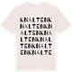 Vintage White t-shirt med Knalten ordlek t-shirt
