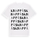 White t-shirt med Knappås ordlek t-shirt