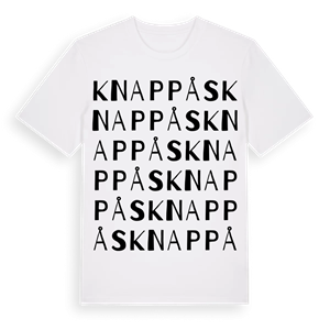 Knappås ordlek t-shirt – ekologisk bomull t-shirt från Pinshirt