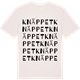 Vintage White t-shirt med Knäppet ordlek t-shirt
