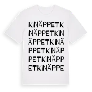 Knäppet ordlek t-shirt – ekologisk bomull t-shirt från Pinshirt