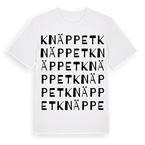 Knäppet ordlek t-shirt – ekologisk bomull t-shirt från Pinshirt