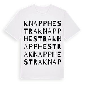 Knapphestra ordlek t-shirt – ekologisk bomull t-shirt från Pinshirt