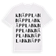 Knäpplan ordlek t-shirt