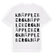 Knäppleberg ordlek t-shirt