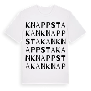 Knappstakan ordlek t-shirt – ekologisk bomull t-shirt från Pinshirt