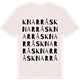 Vintage White t-shirt med Knarrås ordlek t-shirt