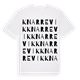 White t-shirt med Knarrevik ordlek t-shirt
