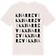 Vintage White t-shirt med Knarrevik ordlek t-shirt