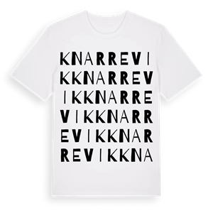 Knarrevik ordlek t-shirt – ekologisk bomull t-shirt från Pinshirt