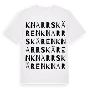 Knarrskären ordlek t-shirt – ekologisk bomull t-shirt från Pinshirt