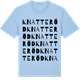 Blue Soul t-shirt med Knatteröd ordlek t-shirt