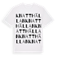 Knatthällan ordlek t-shirt