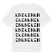 White t-shirt med Kneken ordlek t-shirt