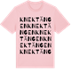 Pink Cotton t-shirt med Knektängen ordlek t-shirt